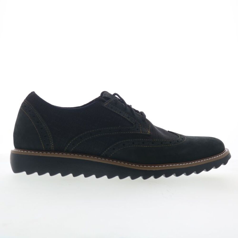 Johnston & Murphy Mens Duncan Wingtip Black Shoes (NWT)